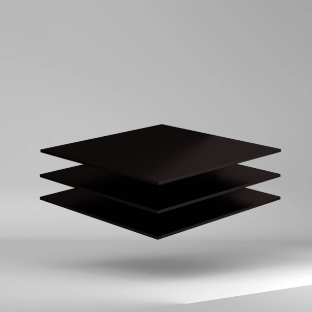 Green Cast Polarlite PMMA Platte Schwarz 3050x2030x5mm ✔ 100% recycelt und recycelbar
