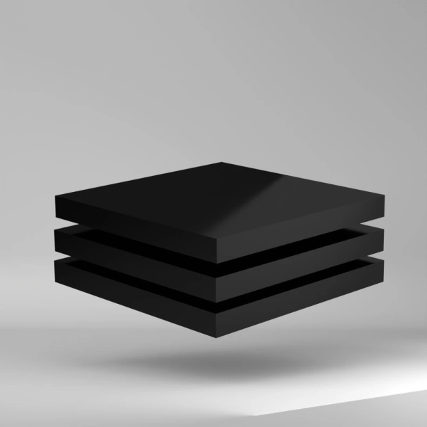 Sustarin POM C Platte Schwarz 2000x1000x60mm ✔ Chemikalienbeständigkeit