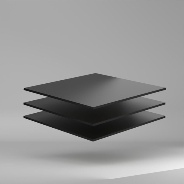 Vikures Plus Compact HPL Platte Schwarz 3050 x 8 mm Extrem hohe Beständigkeit gegen UV-Strahlen und Witterungseinflüssen