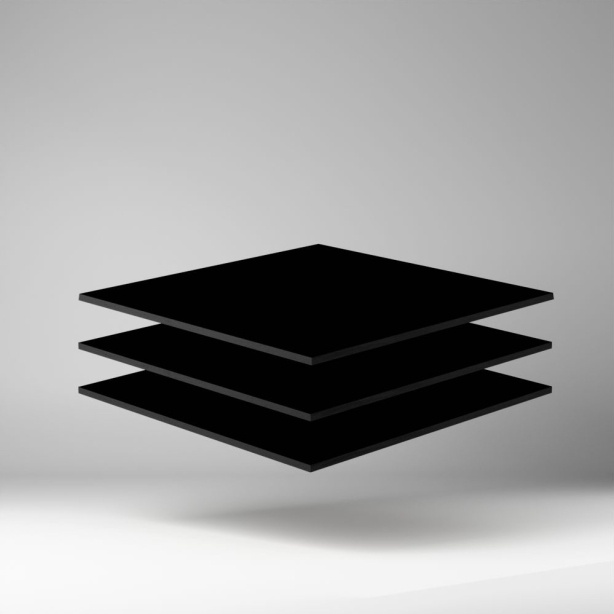 Trespa Meteon Lumen FR HPL Platte diffuse/satin Metropolis Black 3650 x 8 mm Kratz- und stoßfest