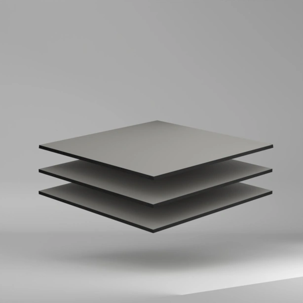 Trespa Meteon Lumen FR HPL PlatteN diffuse/satin London Grey 3650 x 8 mm Kratz- und stoßfest