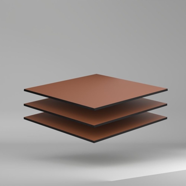 Trespa Meteon Naturals FR HPL Platte matt/matt Rusted Brown 3650 x 8 mm Kratz- und stoßfest