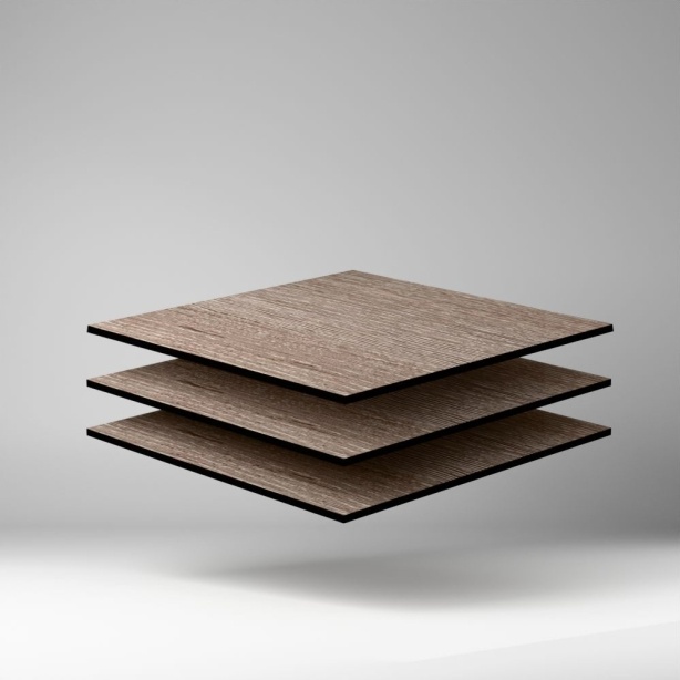 Trespa Meteon Wood Decors FR HPL Platte matt/matt Greyed Cedar 3650 x 8 mm Kratz- und stoßfest