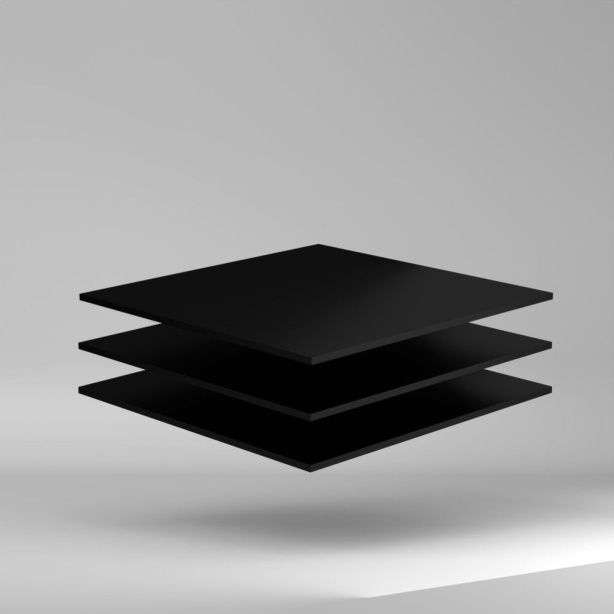 Foamlite P 652 UV PP Platte Schwarz 3000x1500x6mm ✔️ Niedrige Dichte