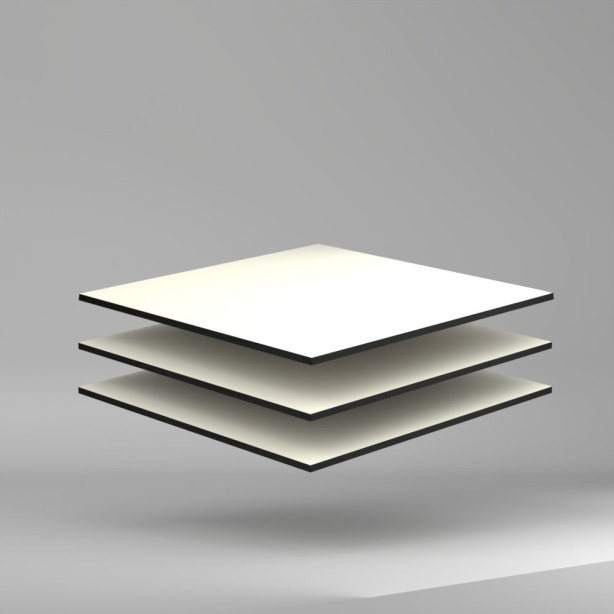 Trespa Meteon Varitop HPL Platte rock/satin Taupe/Weiss 3650 x 8 mm Kratz- und stoßfest