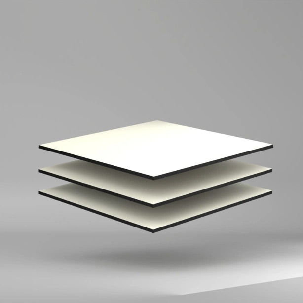 Trespa Meteon Varitop HPL Platte rock/satin Taupe/Weiss 3650 x 8 mm Kratz- und stoßfest