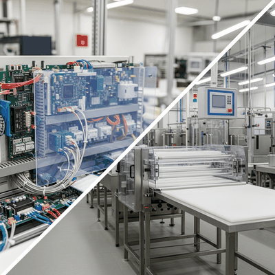 PTFE in Elektronik und Lebensmittelbranche PTFE Platten die in der Elektro- und Lebensmittelbranche eingesetzt werden.